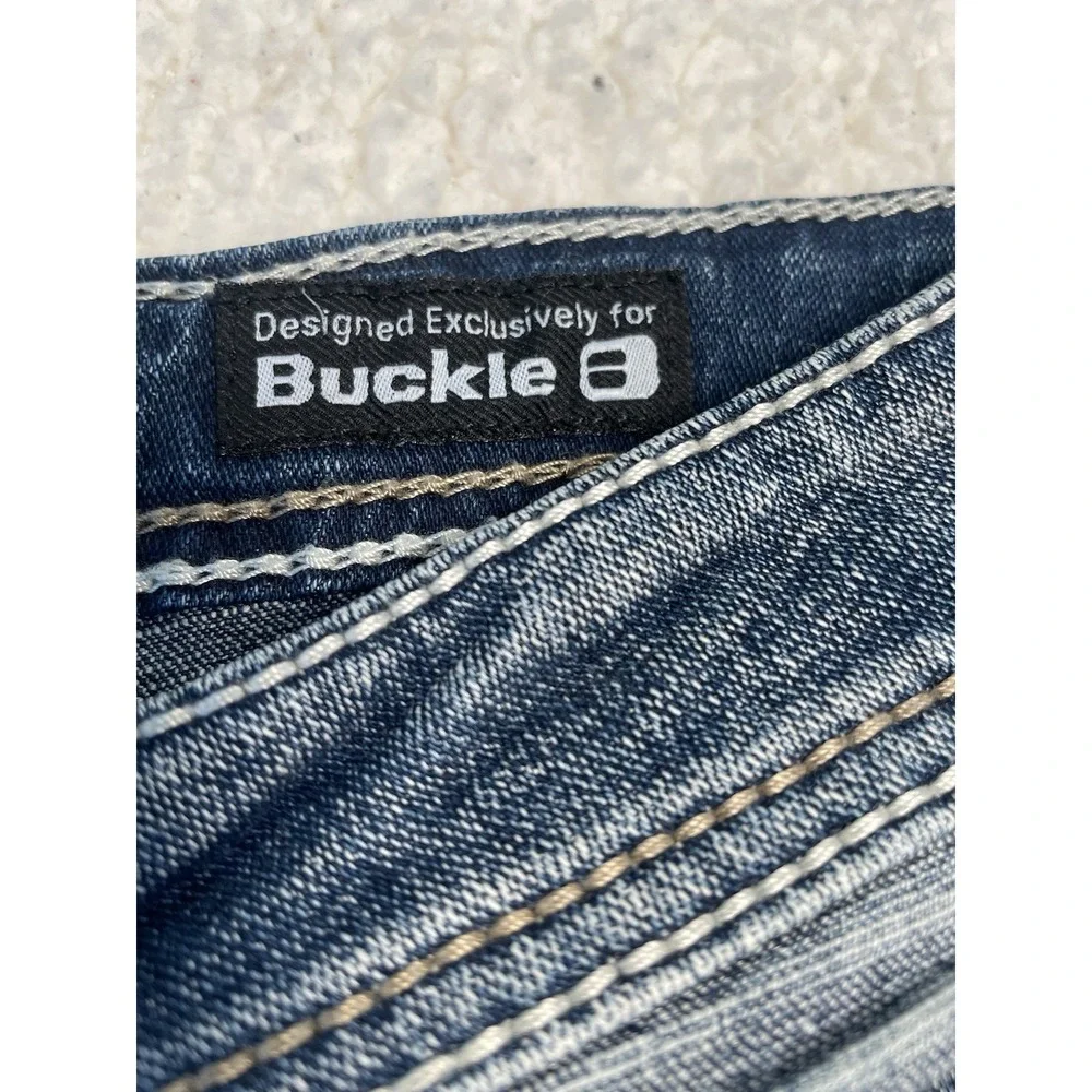 Buckle Salvage Anarchy Straight 33L X 33 Regular Fit Denim Jeans Mens  Moto